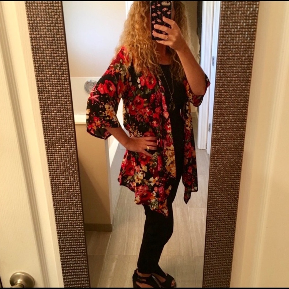 Multi Color Kimono Blouse - Picture 7 of 7